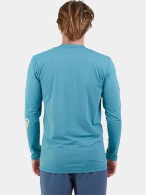 Fundango Manado Long II Rashguard férfi hosszú ujjú lycra zöld színben 3