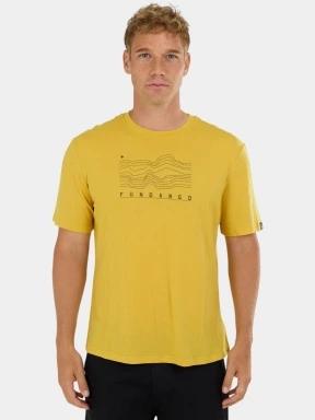 Fundango Wanaka Merino T-shirt férfi rövid ujjú póló sárga színben 1