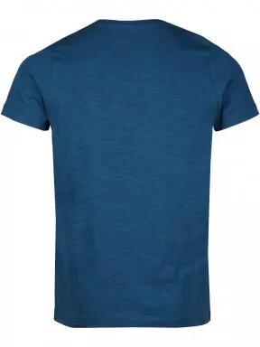 Fundango Jaggy Structured Tshirt férfi rövid ujjú póló sötétkék színben 3