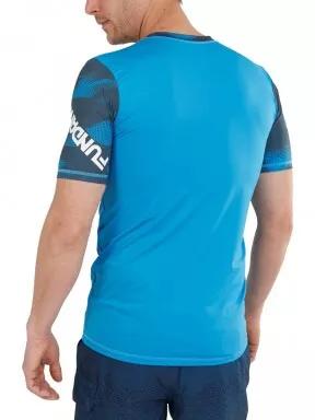 Fundango Manado Rashguard férfi rövid ujjú lycra kék színben 3