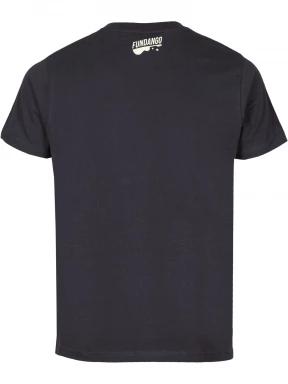Fundango Basic - T Logo-2 T-shirt bagossy rövid ujjú póló fekete színben 3