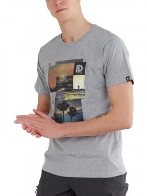 Fundango Basic - T Logo-9 T-shirt férfi rövid ujjú póló szürke színben 1