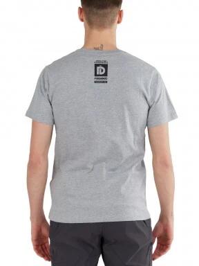 Fundango Basic - T Logo-9 T-shirt férfi rövid ujjú póló szürke színben 3