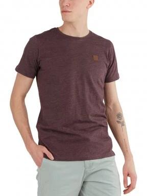 Fundango Jaggy Structured T-Shirt férfi rövid ujjú póló piros színben 1