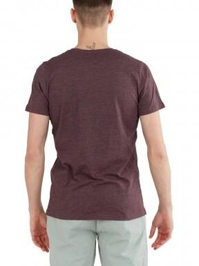 Fundango Jaggy Structured T-Shirt férfi rövid ujjú póló piros színben 3