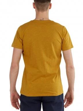 Fundango Jaggy Structured T-Shirt férfi rövid ujjú póló sárga színben 3