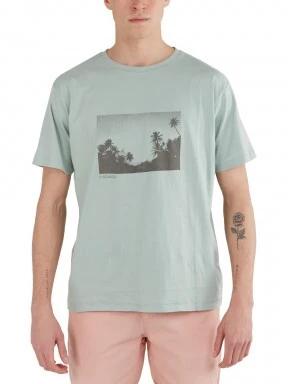 Fundango Talmer T-shirt férfi rövid ujjú póló zöld színben 1