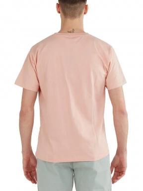 Fundango Talmer T-shirt férfi rövid ujjú póló rózsaszín színben 3