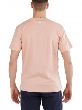 Fundango Talmer Pocket T-shirt férfi rövid ujjú póló rózsaszín színben 3