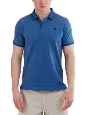 Fundango Incognito Mono Poloshirt férfi galléros póló kék színben 1