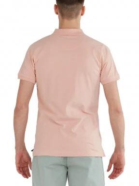 Fundango Incognito Mono Poloshirt férfi galléros póló rózsaszín színben 3