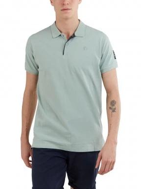 Fundango Molton Poloshirt férfi galléros póló zöld színben 1