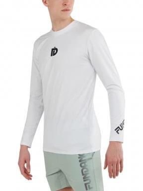 Fundango Manado Long Rashguard férfi hosszú ujjú lycra fehér színben 1