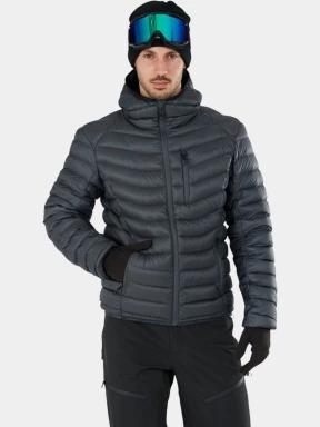 Fundango Rauris Down Jacket férfi tollkabát szürke színben 1