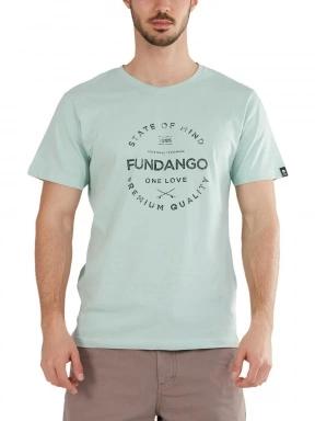 Fundango Basic-T Logo 04 férfi rövid ujjú póló világoskék színben 1