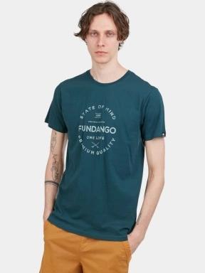 Fundango Basic-T Logo 04 férfi rövid ujjú póló zöld színben 1