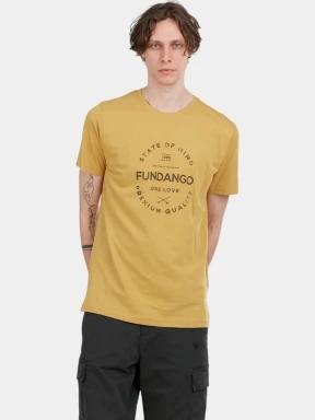 Fundango Basic-T Logo 04 férfi rövid ujjú póló oliva színben 1