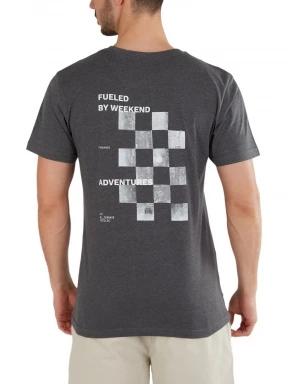 Fundango Basic-T Logo 07 férfi rövid ujjú póló szürke színben 3