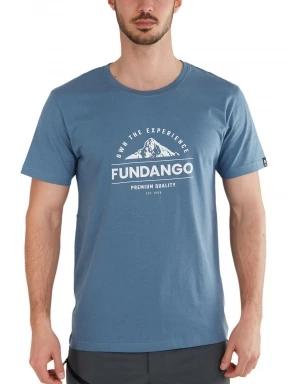 Fundango Basic-T Logo 12 férfi rövid ujjú póló kék színben 1