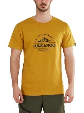 Fundango Basic-T Logo 12 férfi rövid ujjú póló sárga színben 1