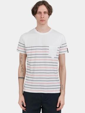 Fundango Jaggy Pocket T-shirt férfi rövid ujjú póló piros színben 1