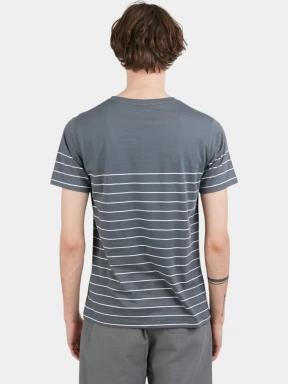 Fundango Jaggy Pocket T-shirt férfi rövid ujjú póló szürke színben 3