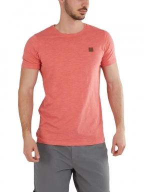 Fundango Jaggy Structured T-Shirt férfi rövid ujjú póló piros színben 1