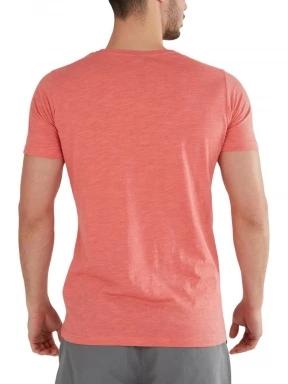 Fundango Jaggy Structured T-Shirt férfi rövid ujjú póló piros színben 3