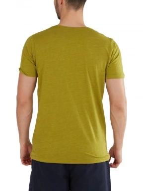 Fundango Jaggy Structured T-Shirt férfi rövid ujjú póló zöld színben 3