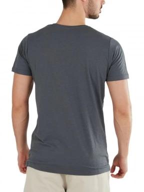 Fundango Jaggy Structured T-Shirt férfi rövid ujjú póló szürke színben 3