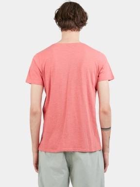Fundango Jaggy Structured T-shirt férfi rövid ujjú póló piros színben 3