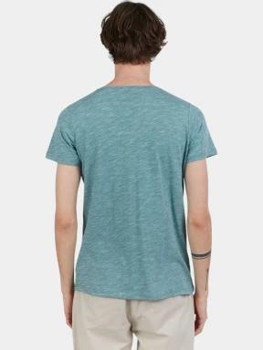 Fundango Jaggy Structured T-shirt férfi rövid ujjú póló zöld színben 3