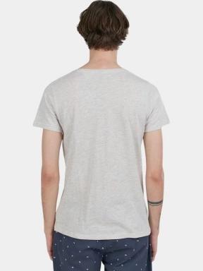 Fundango Jaggy Structured T-shirt férfi rövid ujjú póló homok színben 3