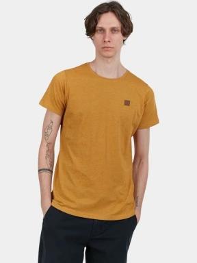 Fundango Jaggy Structured T-shirt férfi rövid ujjú póló sárga színben 1