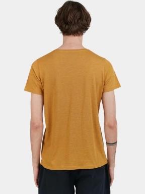 Fundango Jaggy Structured T-shirt férfi rövid ujjú póló sárga színben 3