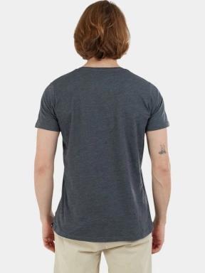 Fundango Jaggy Structured T-shirt férfi rövid ujjú póló szürke színben 3