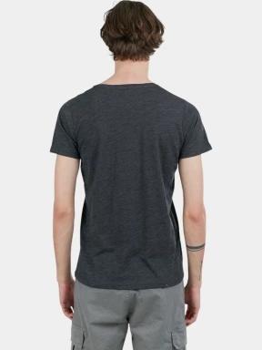 Fundango Jaggy Structured T-shirt férfi rövid ujjú póló fekete színben 3
