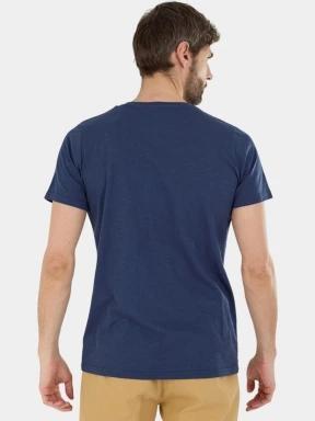 Fundango Jaggy Structured T-shirt férfi rövid ujjú póló sötétkék színben 3