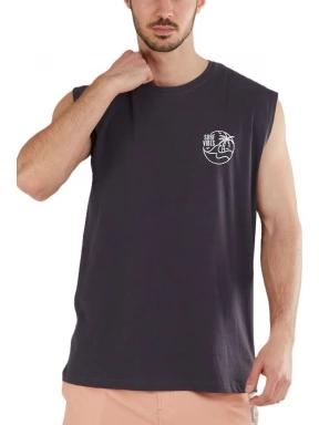 Fundango Glader Tank-T férfi rövid ujjú póló fekete színben 1