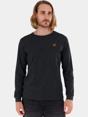 Fundango Justin Longsleeve T-shirt férfi hosszú ujjú póló fekete színben 1