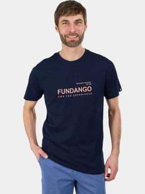 Fundango Vital Graphic-T férfi rövid ujjú póló sötétkék színben 1