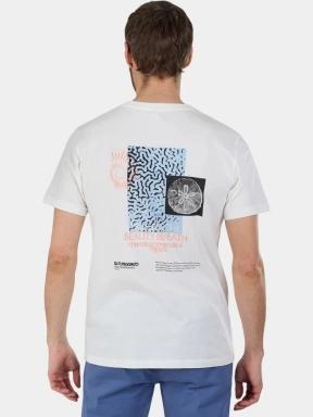Fundango Breaker Graphic-T férfi rövid ujjú póló fehér színben 3