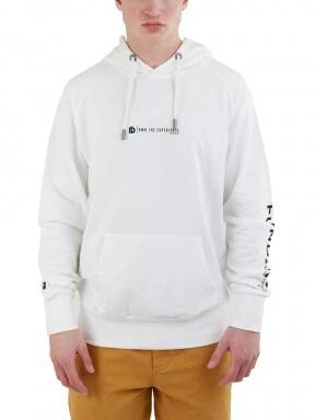 Fundango Talis Hooded Sweatshirt férfi kapucnis pulóver fehér színben 1