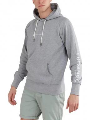 Fundango Talis Hooded Sweatshirt férfi kapucnis pulóver szürke színben 1