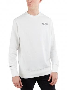 Fundango Warren Sweatshirt férfi pulóver fehér színben 1