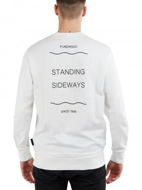 Fundango Warren Sweatshirt férfi pulóver fehér színben 3