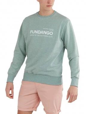 Fundango Warren Sweatshirt férfi pulóver zöld színben 1