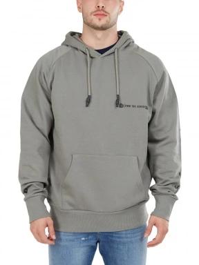 Fundango Talis Hooded Sweatshirt férfi pulóver zöld színben 1