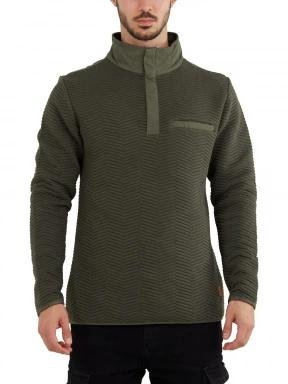 Fundango Vertigo Sweatshirt férfi pulóver oliva színben 1