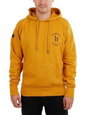 Fundango Talis Hooded Sweatshirt férfi kapucnis pulóver sárga színben 1